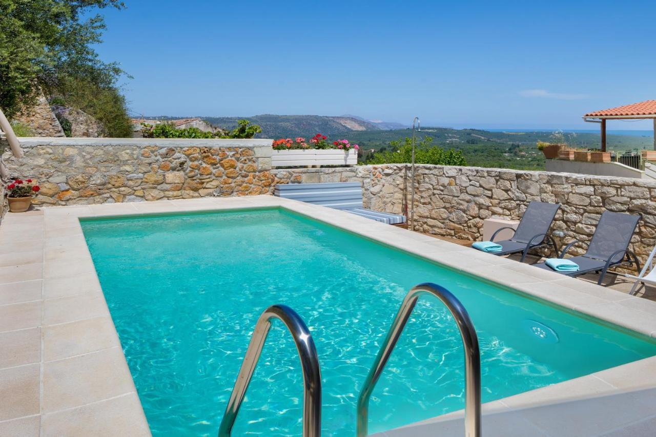 Olga'S Filoxenia - Villa Aladanos-Private Pool And Heated Jacuzzi Makhairoi Bagian luar foto