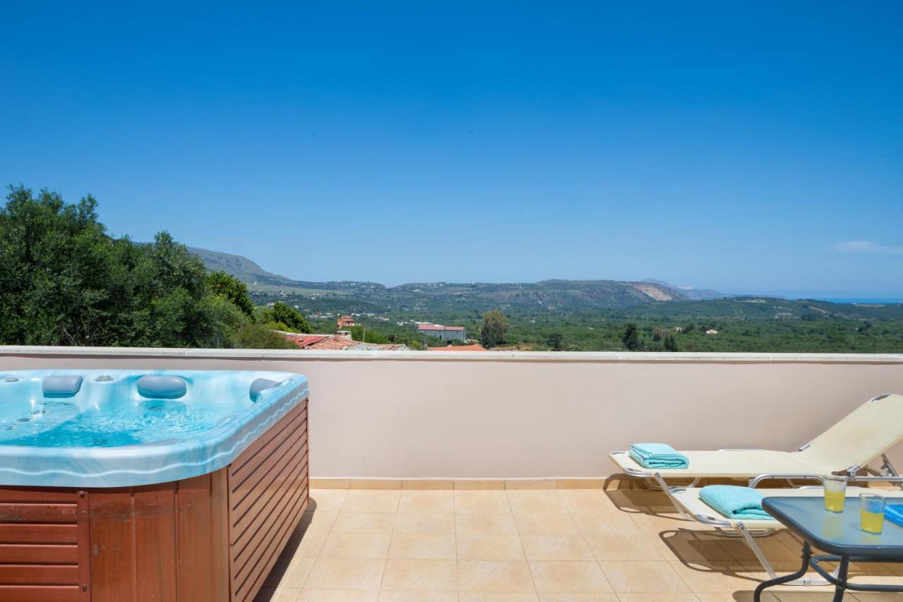 Olga'S Filoxenia - Villa Aladanos-Private Pool And Heated Jacuzzi Makhairoi Bagian luar foto